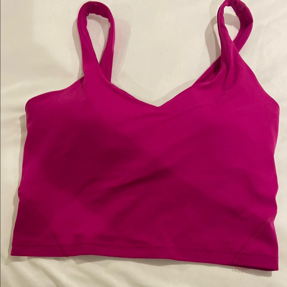 Lululemon align hot pink crop top